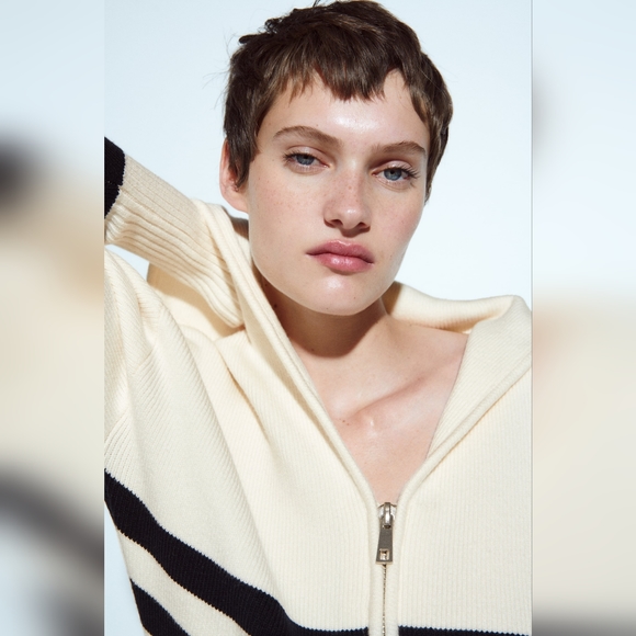 NWT Zara Stripe Knit Cardigan - 5536/031 - Picture 10 of 10